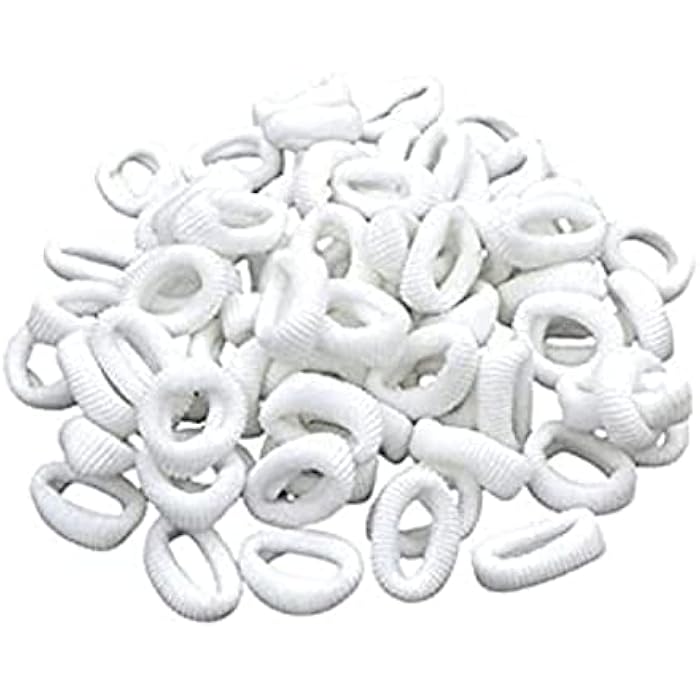 Cute Gang Hair Rubber Bands (White) - Image 1